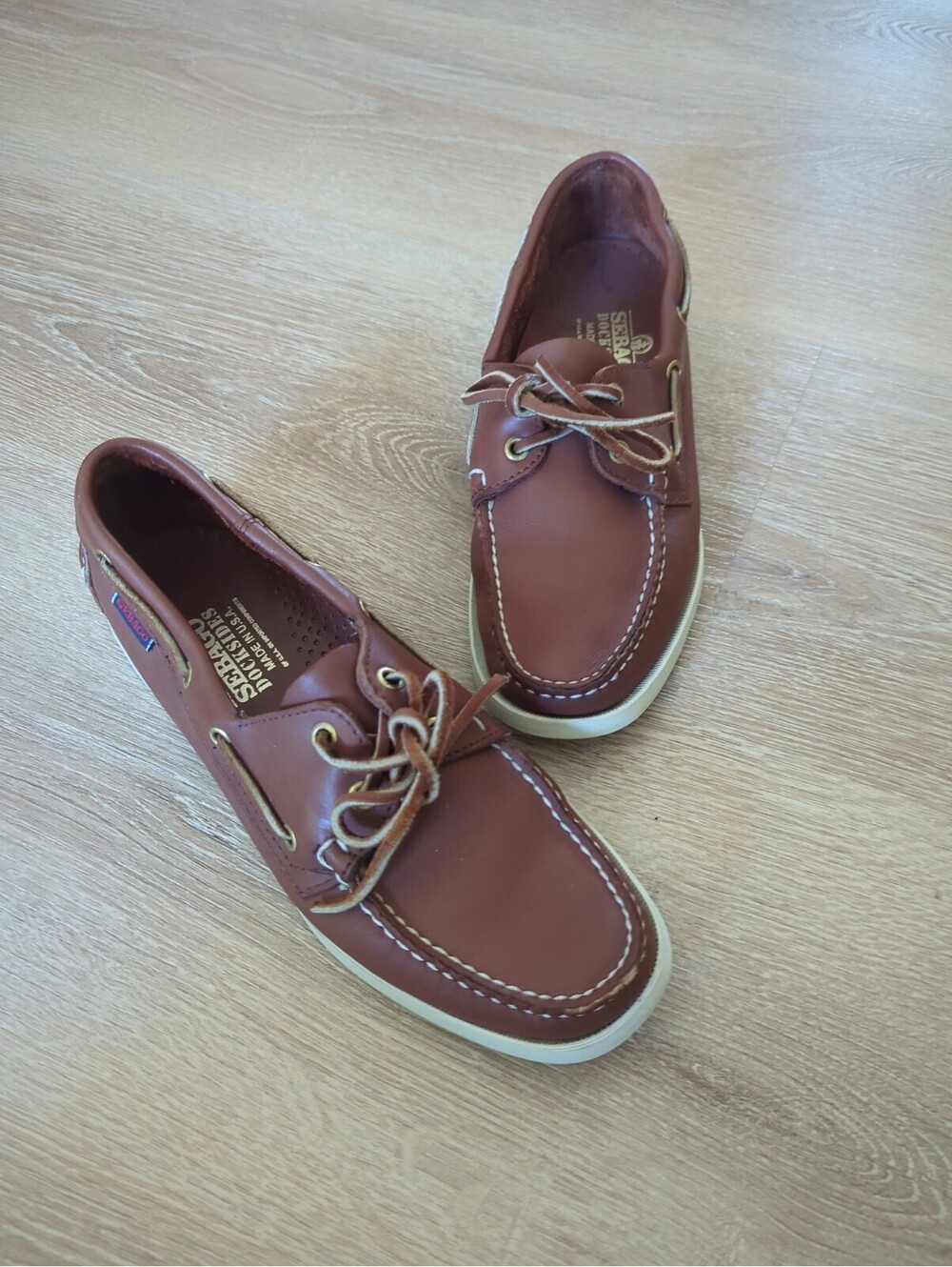 SEBAGO Docksider Women's PORTLAND Brown Tan Boat Shoes Size 10